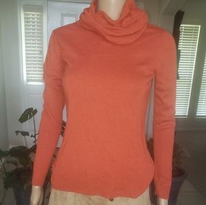 Banana Republic m ribbed turtleneck sweater silk cashmere blend